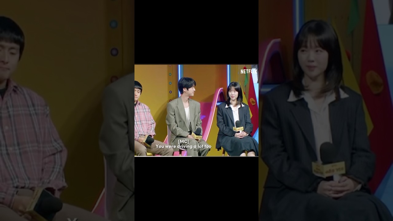 Jin reminds me of hyubin. When she talks. He stare at her 😅 #foryou #jin #yeeun