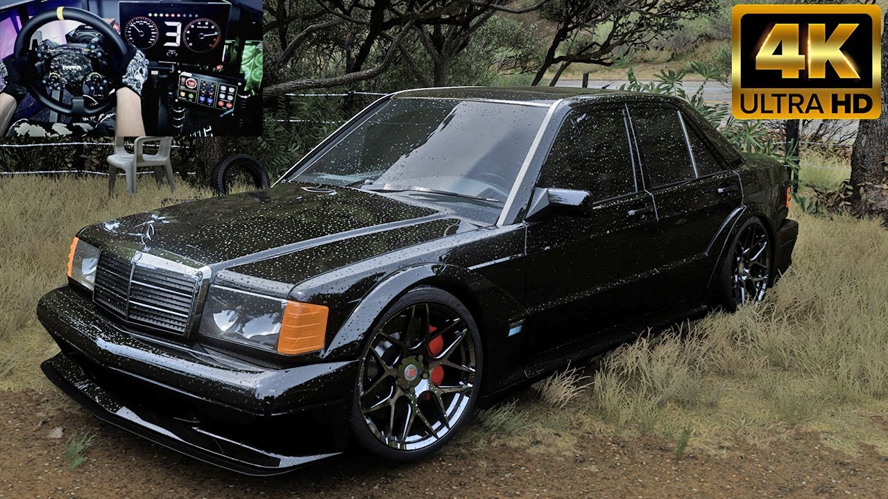 Mercedes 190E 600HP | Forza Horizon 5 | MOZA Steering Wheel Gameplay 4k