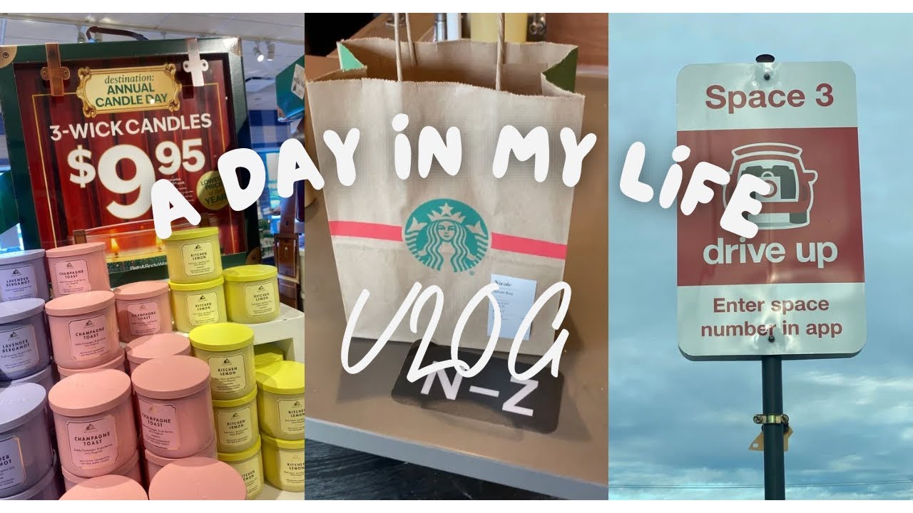 Spend the Day With Me: Grocery Run, Candle Day & A New Starbucks Drink!
