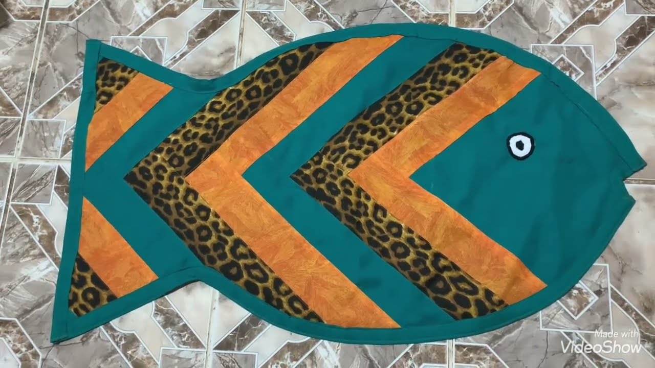 TAPETE DE PEIXE COM TRANÇA FRANCESA🌷
