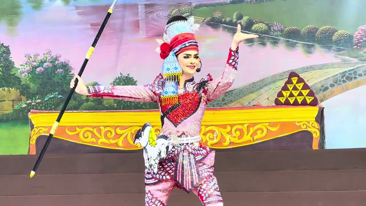 น้องแบงค์-ศรราม “รำพม่าทุงเล - รำม้า ” เรื่อง #แม่ให้ข้ามาตามพ่อณ วัดเทพคันธาราม  จ.อยุธยา