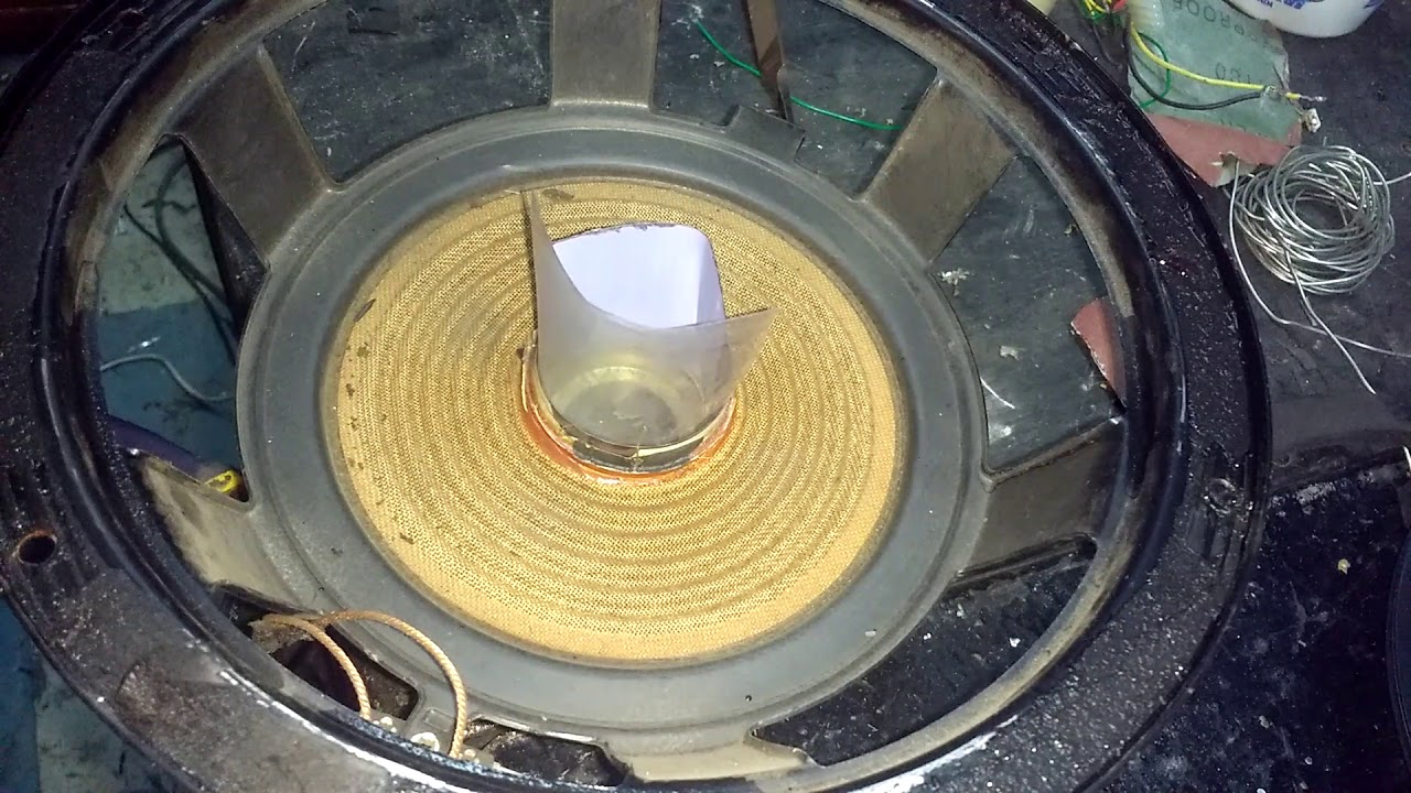 CAMBIO DEL CONO A UNA BOCINA DE 10'PULGADAS