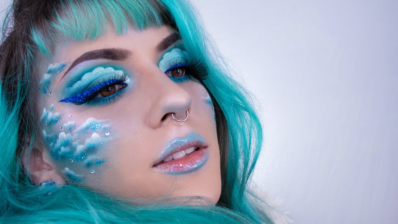 MAQUIAGEM NUVEM  | Maquiagem Artística Fofa e Fácil de Fazer | Tutorial | Nay Firens