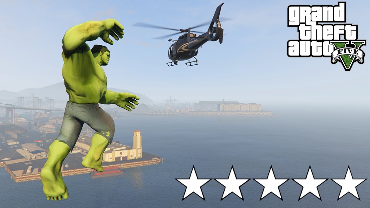 قراند مودات : هولك الرجل الأخضر 💪🔥 - GTA V Hulk