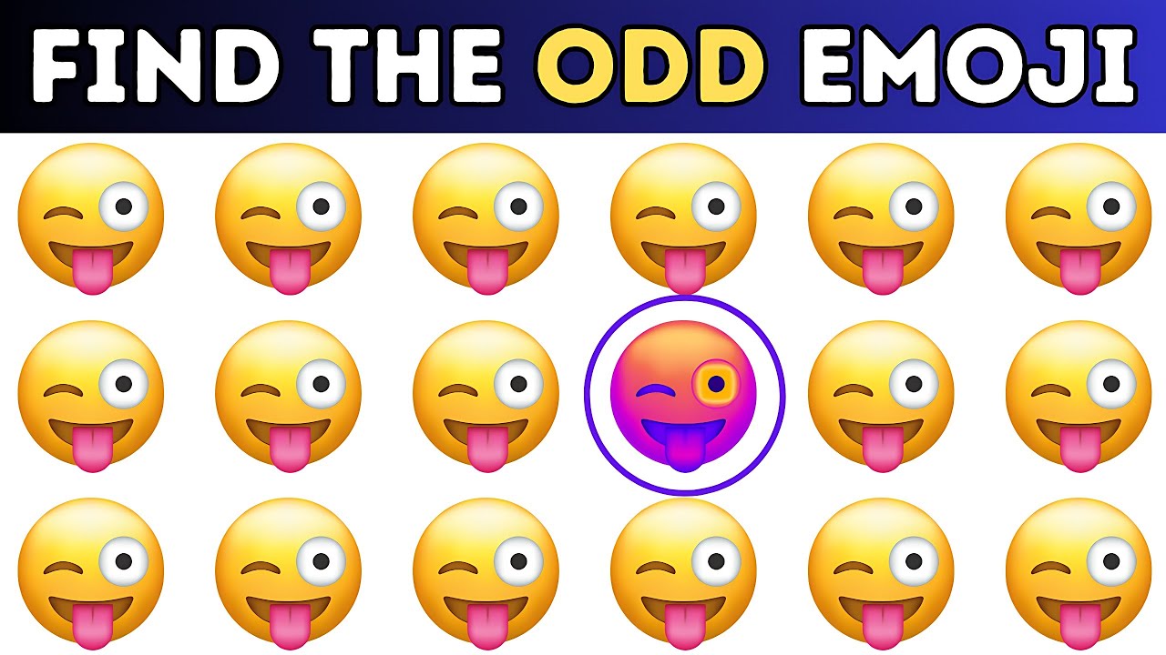 Can You Spot the Odd Emoji? Test Your Visual Skills!