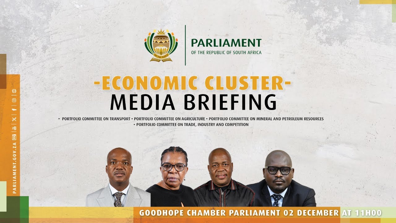 Media Engagement with Chairpersons of Committees in the Economic Cluster, 02 December 2024