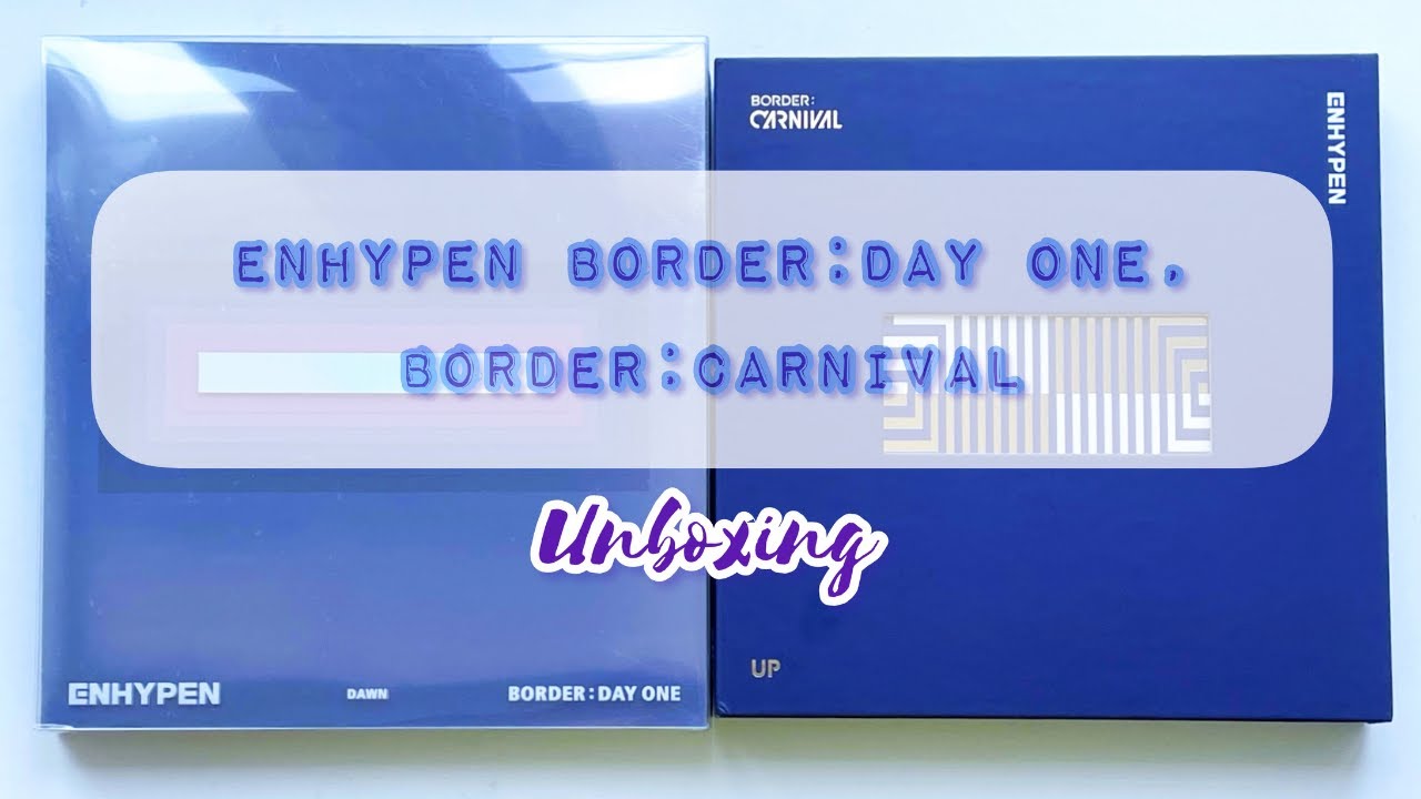 🎭 Распаковка альбомов ENHYPEN (엔하이픈) Border: Day One, Border: Carnival // ENHYPEN Unboxing 🎉