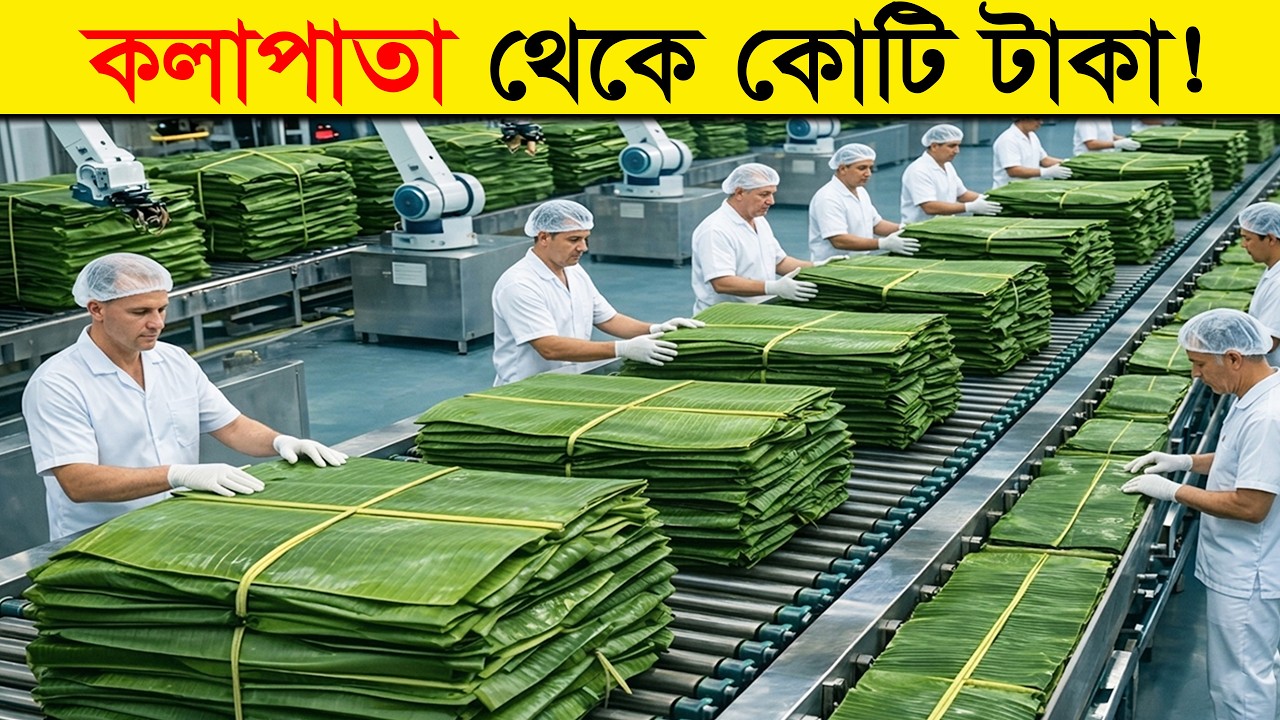 কলাপাতা থেকে কোটি টাকার পণ্য! ইন্দোনেশিয়ার বিশাল কারখানার অবাক করা প্রক্রিয়া | টেক ৩৬০