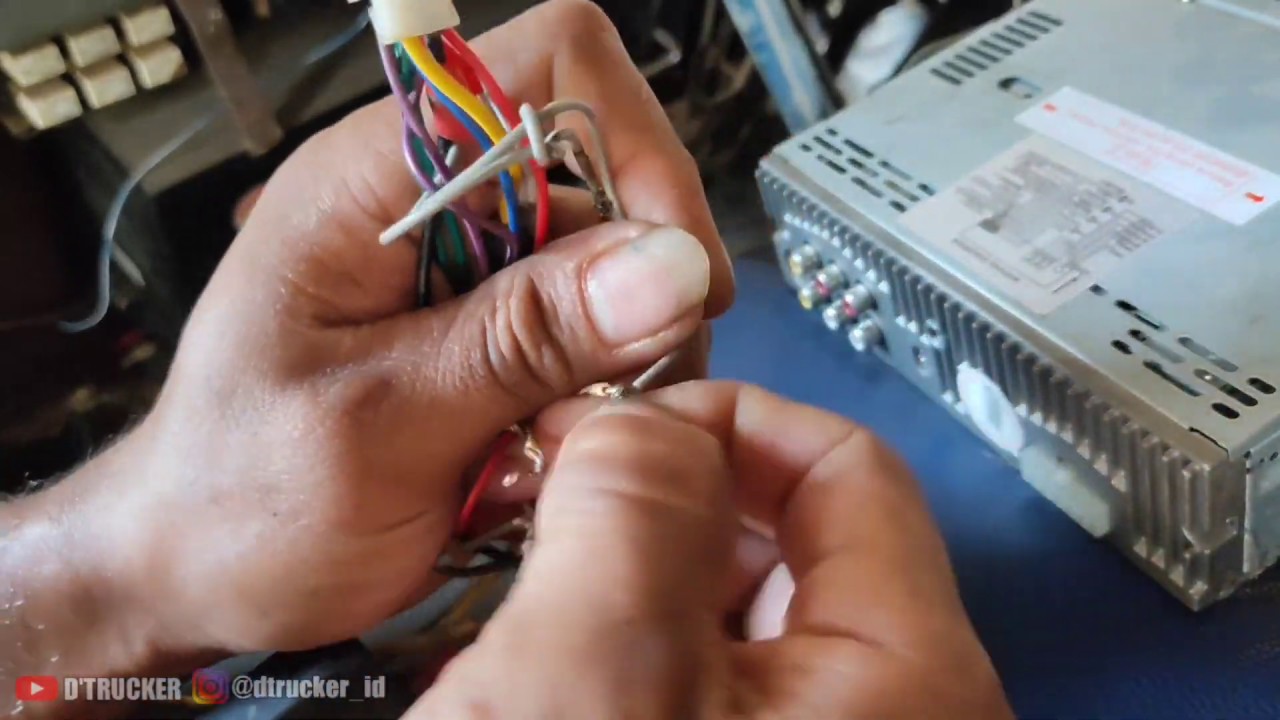 cara mudah pasang audio truk canter sederhana biar stereo, perbaikan audio sistem sederhana
