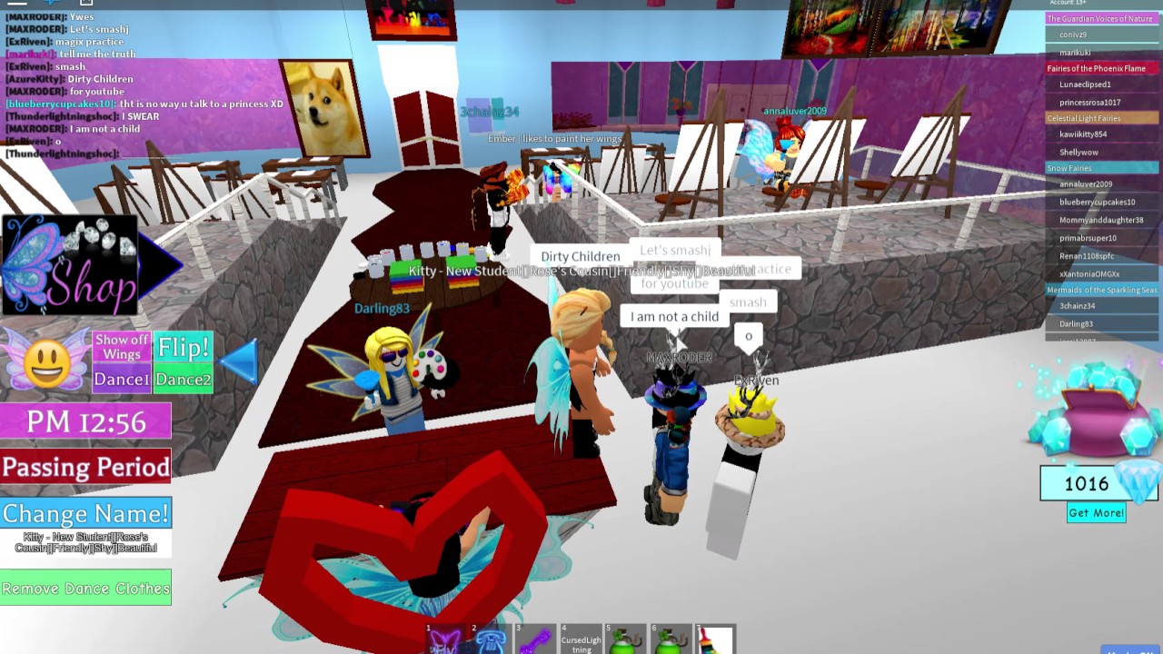 Roblox - EXPOSING NASTY PEOPLE ! Fairies & Mermaids Winx High School