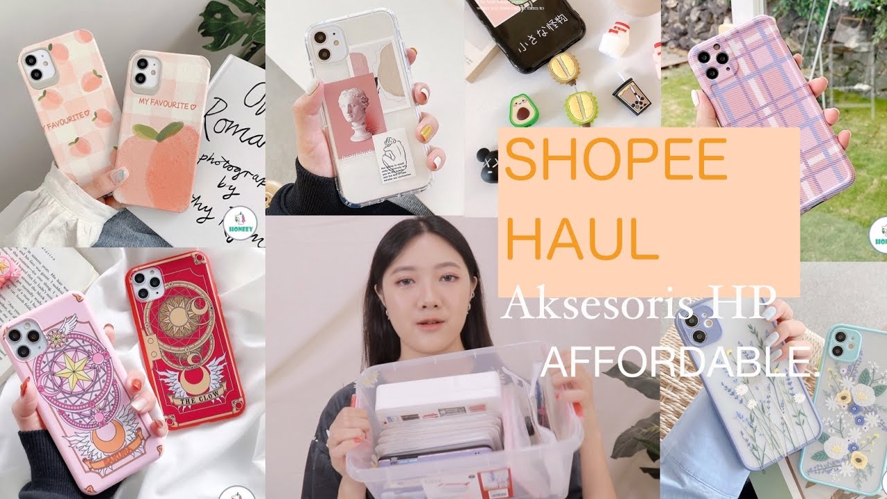[SHOPEE HAUL] BORONG AKSESORIS HP GEMES MURAH + DIY CUSTOM CASE  | Stella Daily