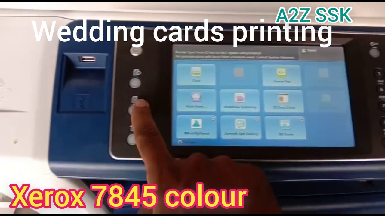 Xerox 7845 Colour Machine  , Wedding card printing full demo