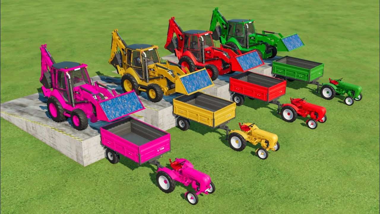COLOURS OF LOADER ! CAT BACKHOE LOADER IN FS22 | FARMING SIMULATOR 22