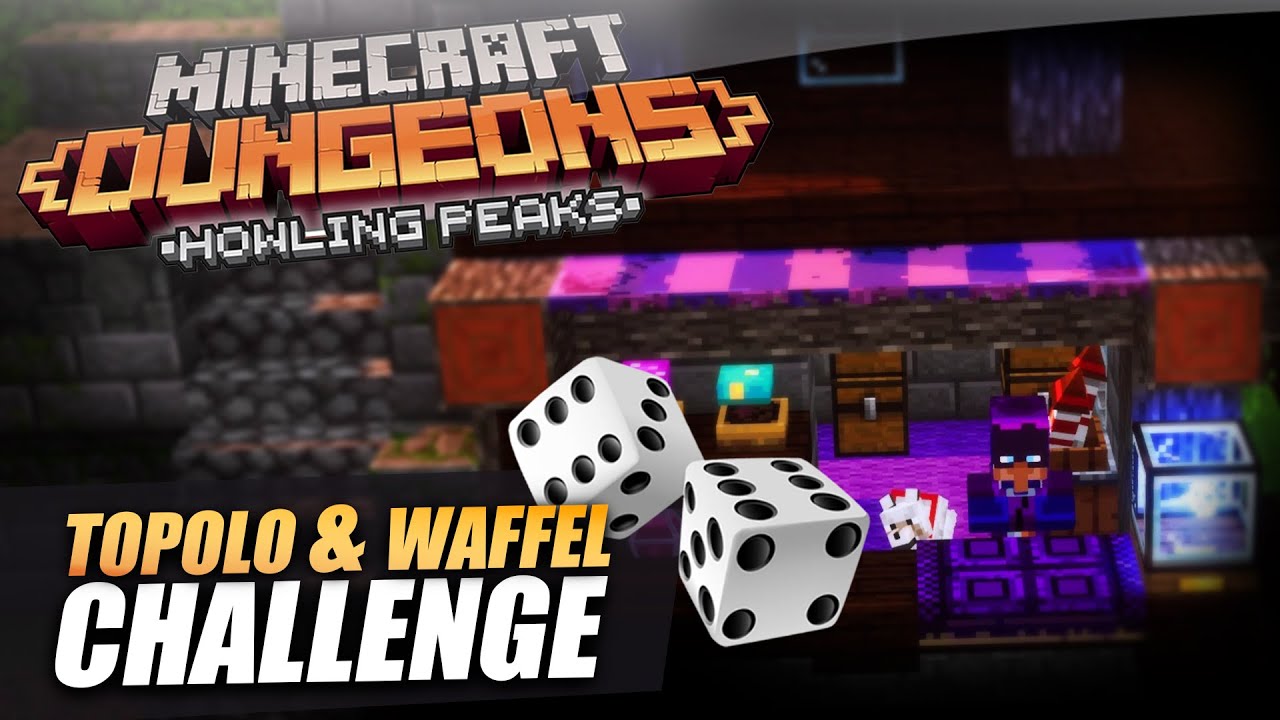 TOPOLO & WAFFEL CHALLENGE - Minecraft Dungeons (PL) Howling Peaks (DLC)