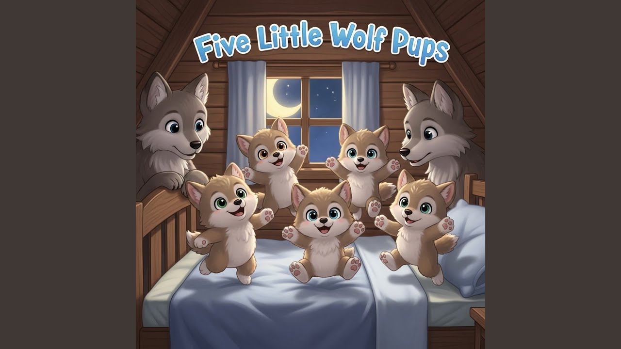 Five Little Wolf Pups