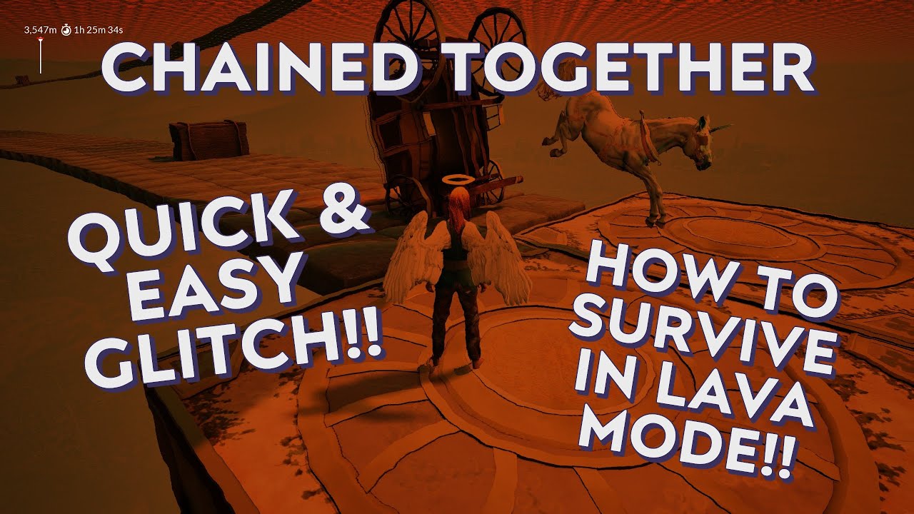 CHAINED TOGETHER LAVA GLITCH!! | How to survive lava mode