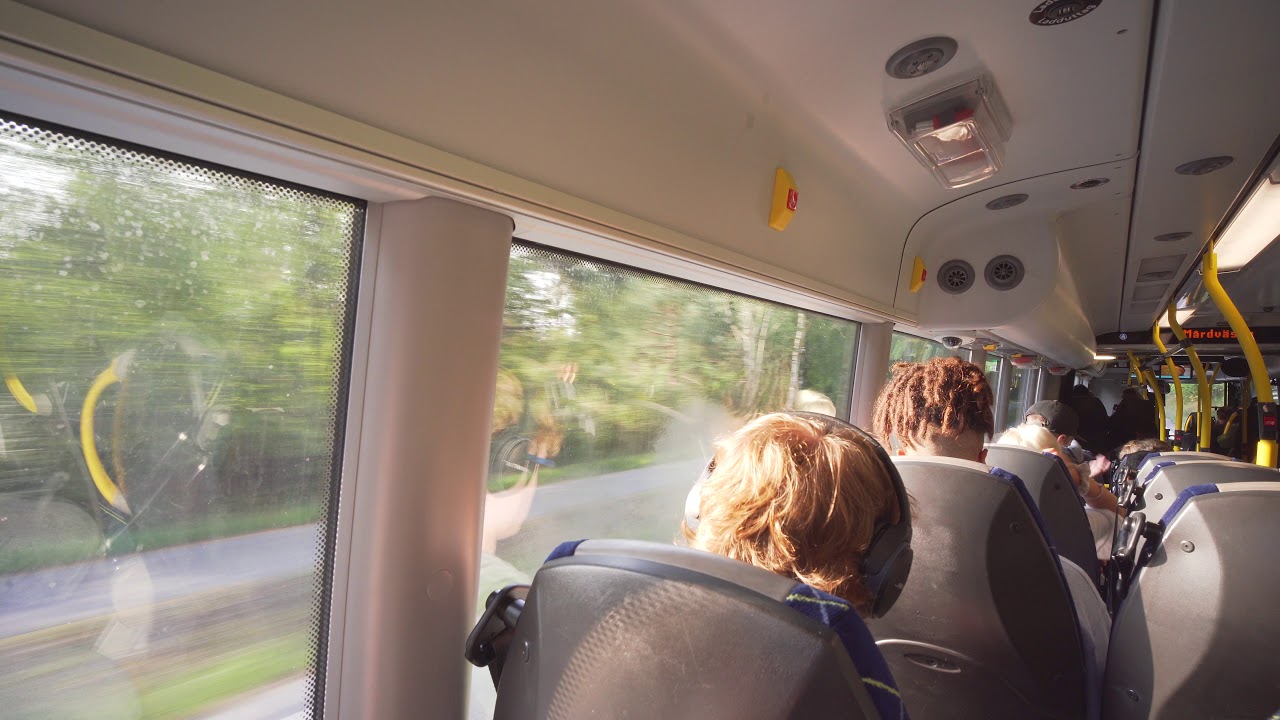 Sweden, Stockholm, bus 840 ride from Antennvägen to Söderbymalmsskolan