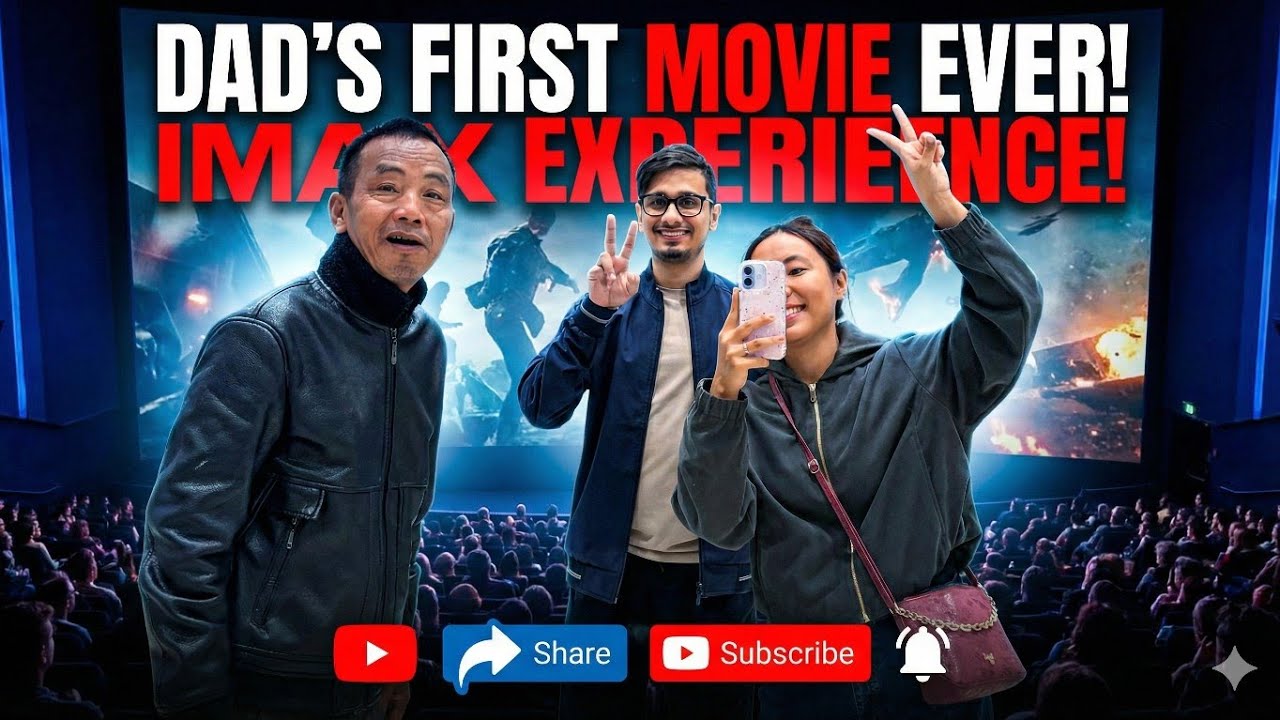 Dad’s FIRST IMAX 3D Movie 🎬 | Vlog + Unboxing❤️