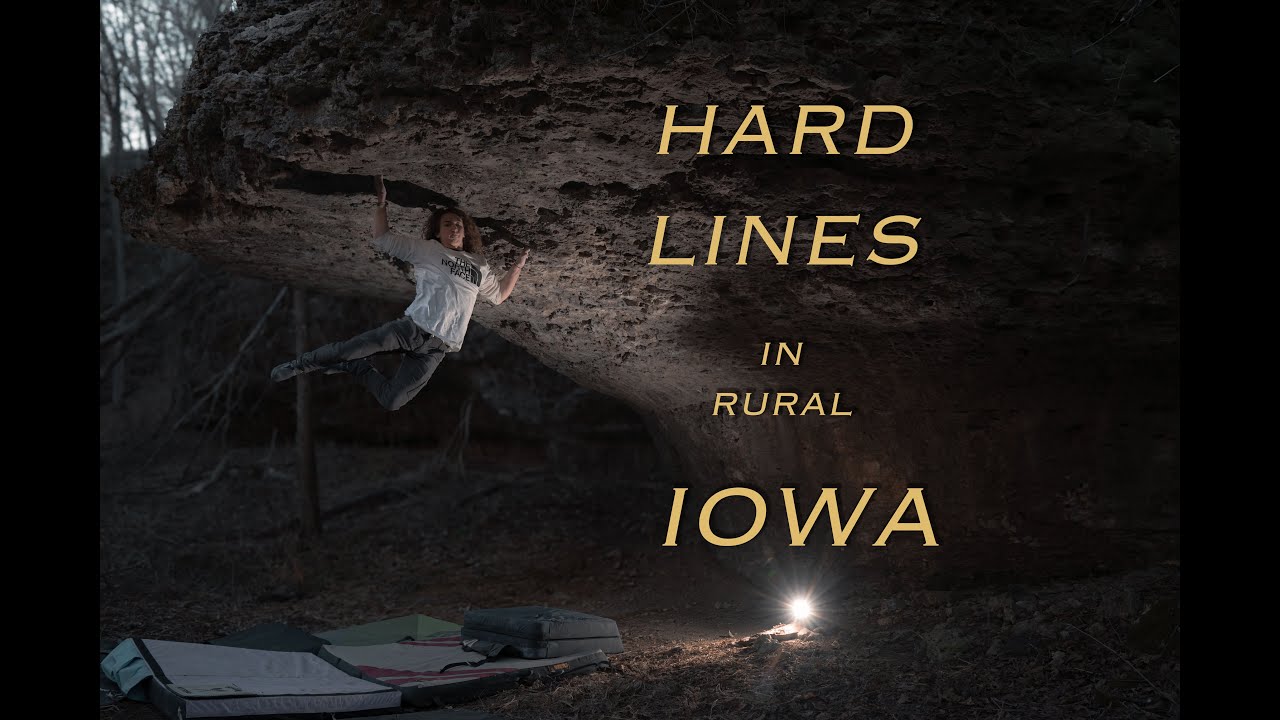 HARD Bouldering in rural IOWA | Two Worlds Boulder | Pine Valley