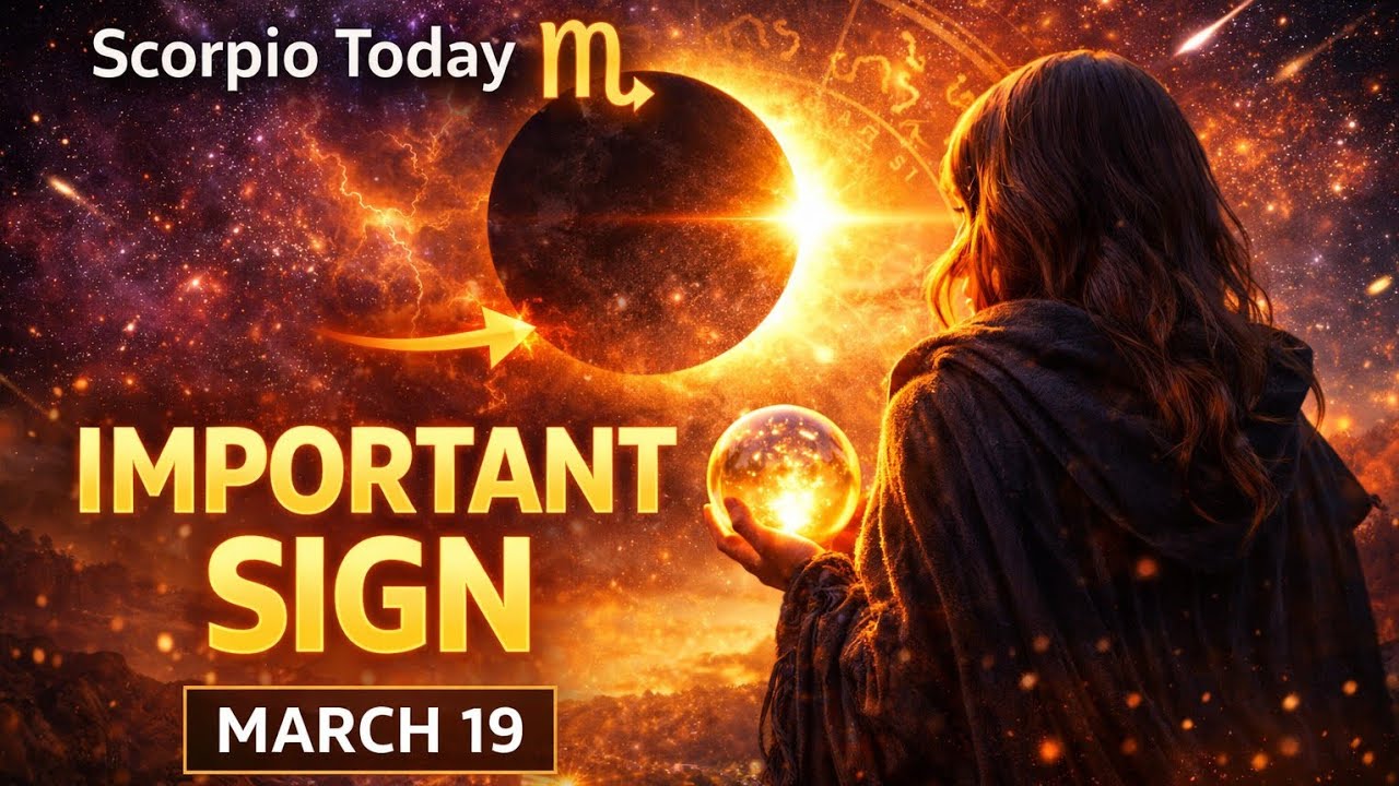 Scorpio Today ♏ A Sign You Can't Ignore | March 19