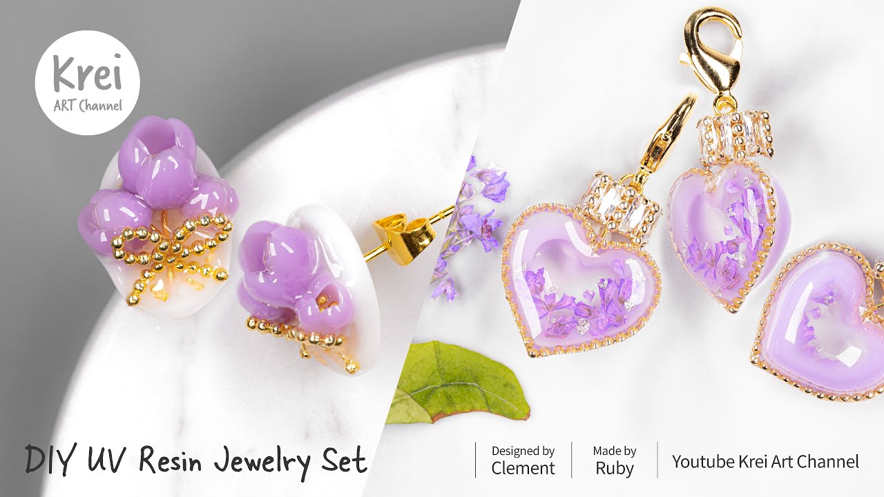 【UVレジン】魅惑のパープルコレクションセット〜♪ UV Resin-Enchanting purple Collection Set!