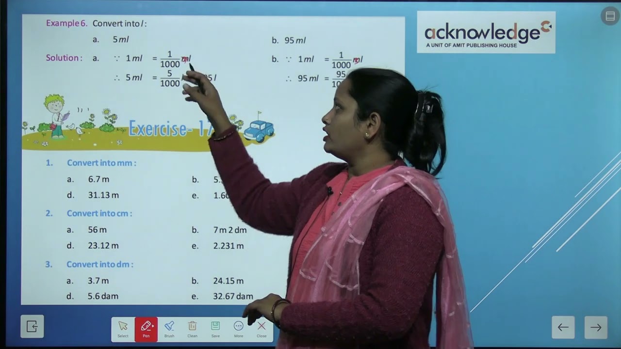 ACKNOWLEDGE JOYFULL MATHEMATICS CLASS 5 CHAPTER 17 MEASUREMENT