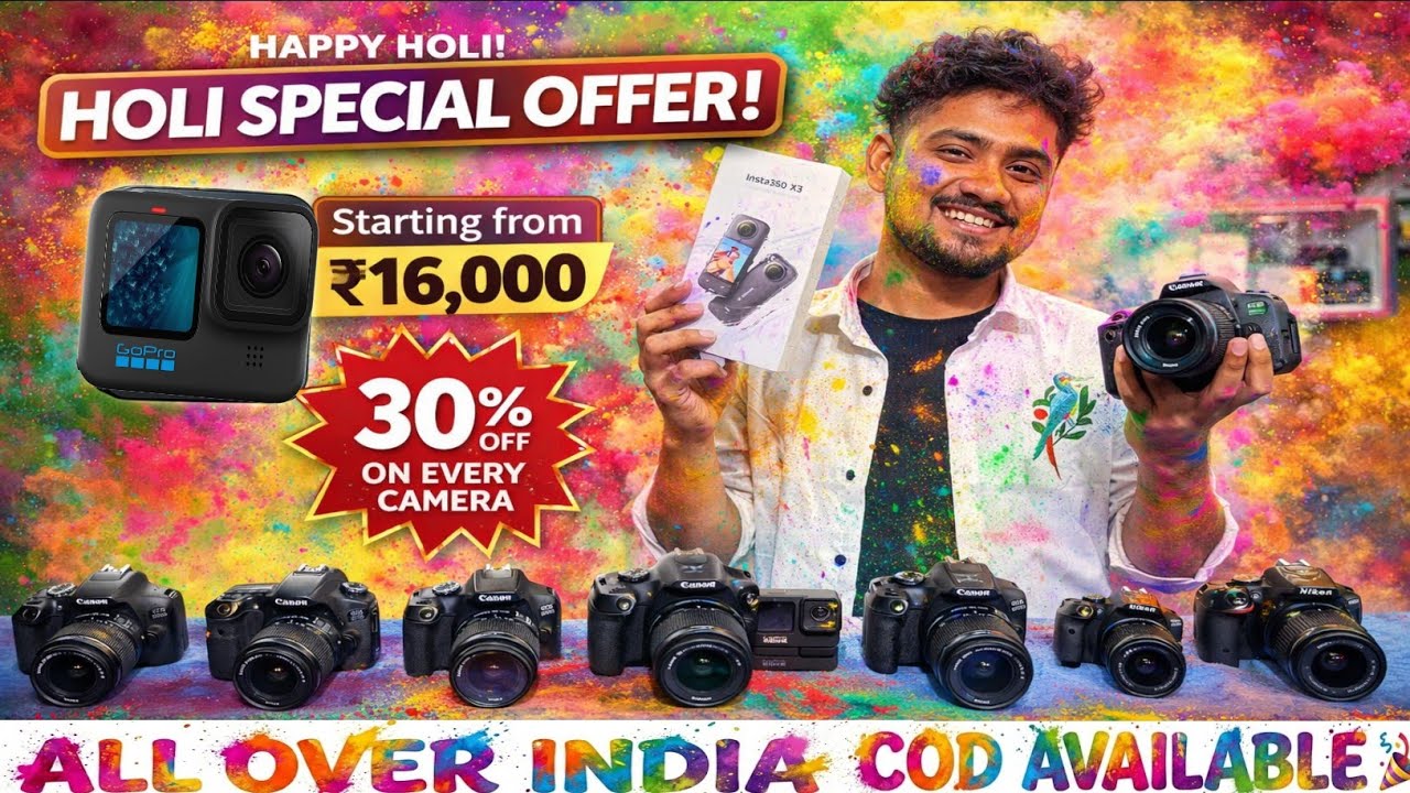 HAPPY holi 🥳  || sell starts 1st March to 6th March ||  #primecameraworld 