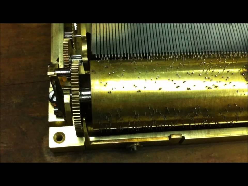 Antikes Spielwerk in Funktion