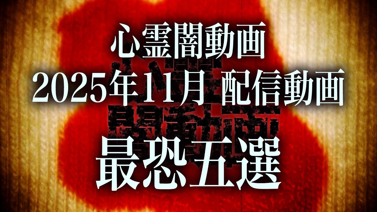【2025年11月】視聴者が本当に身震いした…心霊闇動画ベスト5！【最恐心霊まとめ】