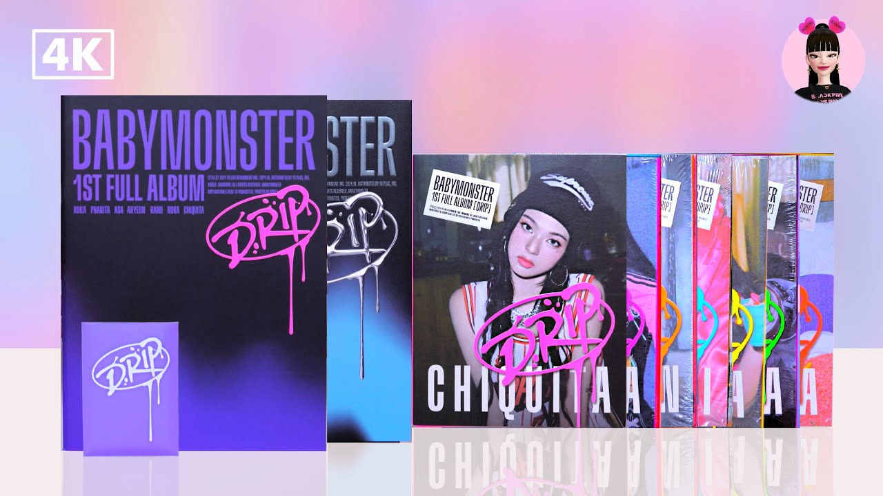 Unboxing Babymonster - Drip 1st Full Album, Photobook & Yg Tag