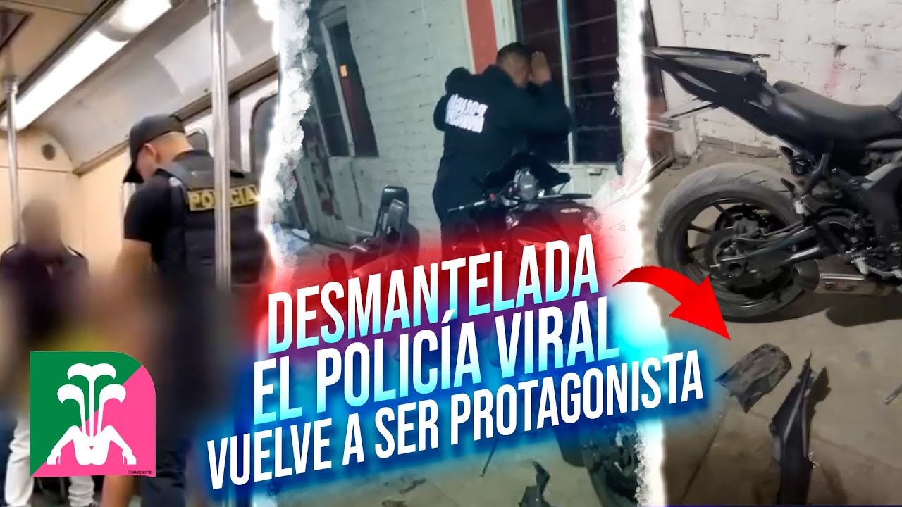🚨POLICIA VIRAL del metro 👮🏻  encuentra  a las R4TAS 🐀  desmantelando su moto 😡