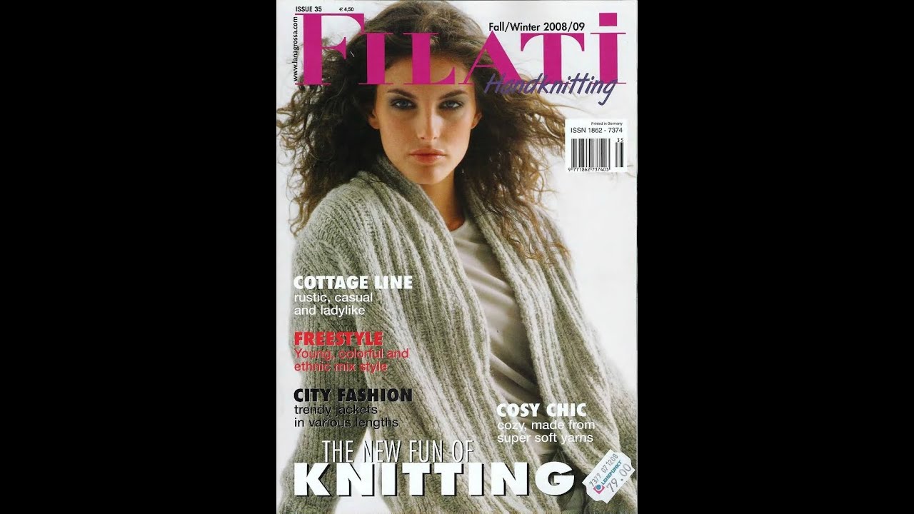 Filati handknitting N35 Журнал с образцами на английском языке
