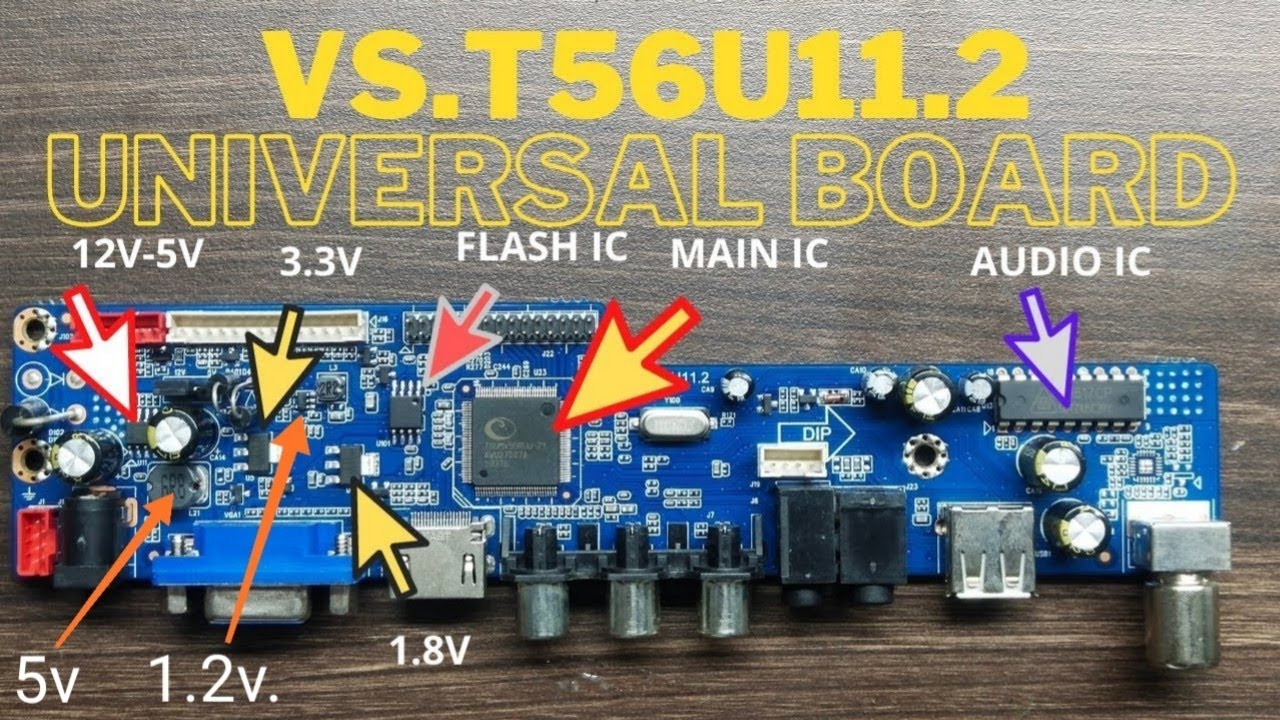 VS.t56u11.2 universal board ka all voltage detail and !faulte fielding