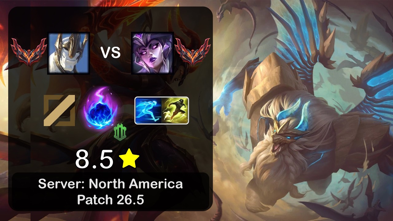 Galio Mid vs Syndra - NA GrandMaster - Patch 26.5