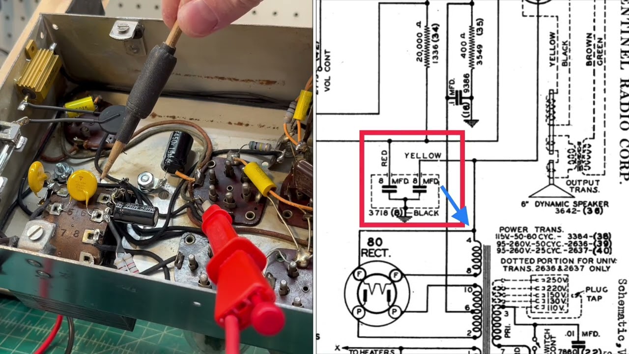 Knight 98AE-184K -  Power Up After Reinstalling the Antenna Coil & Power Transformer + Next Steps