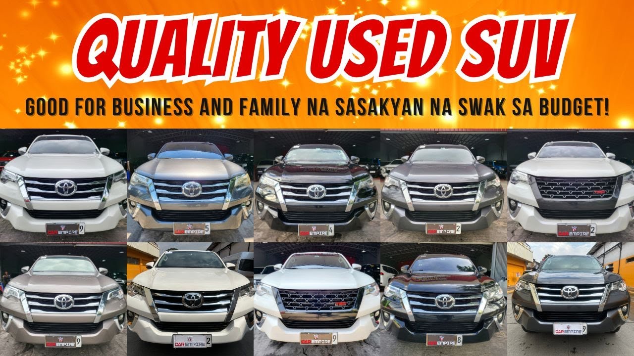 SECONDHAND SUV FOR SALE | QUALITY USED CARS | SEGUNDA MANONG TOYOTA CAR DEALS