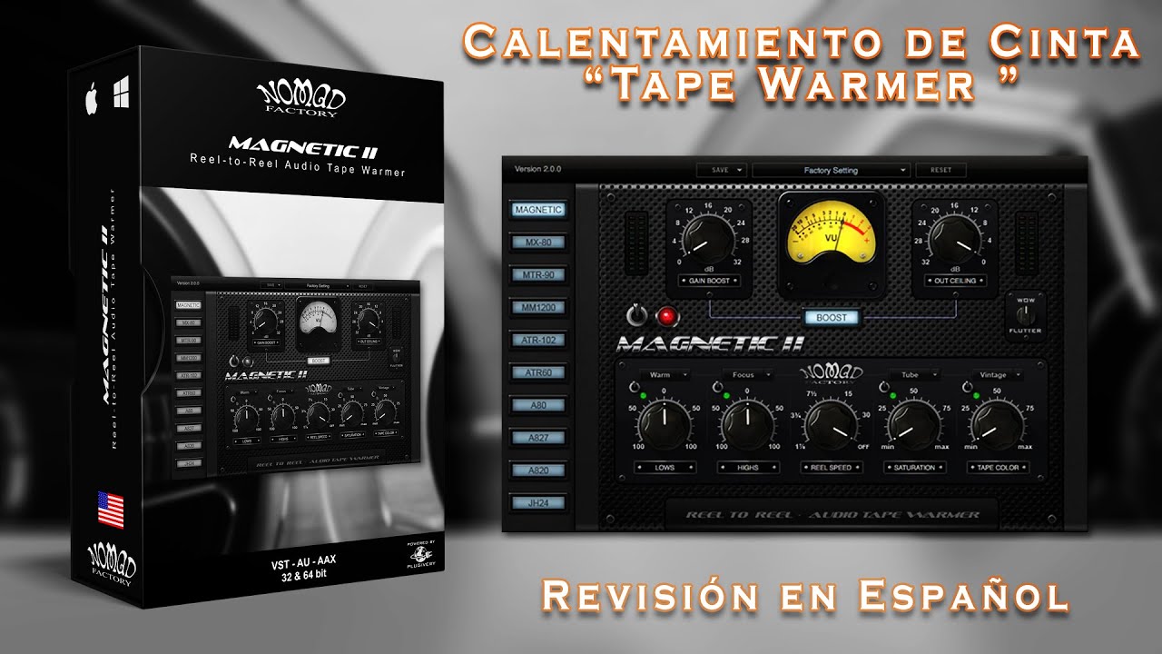Nomad Factory Magnetic 1 y 2 (Maquinas de Cinta Analógica) -Revisión en Español-