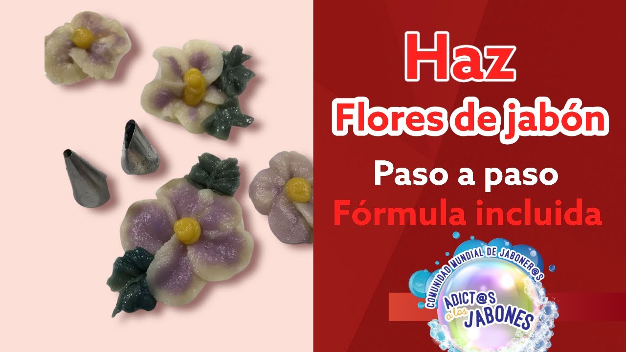 ✅FLORES💐 de JABON [PASO A PASO] 💘