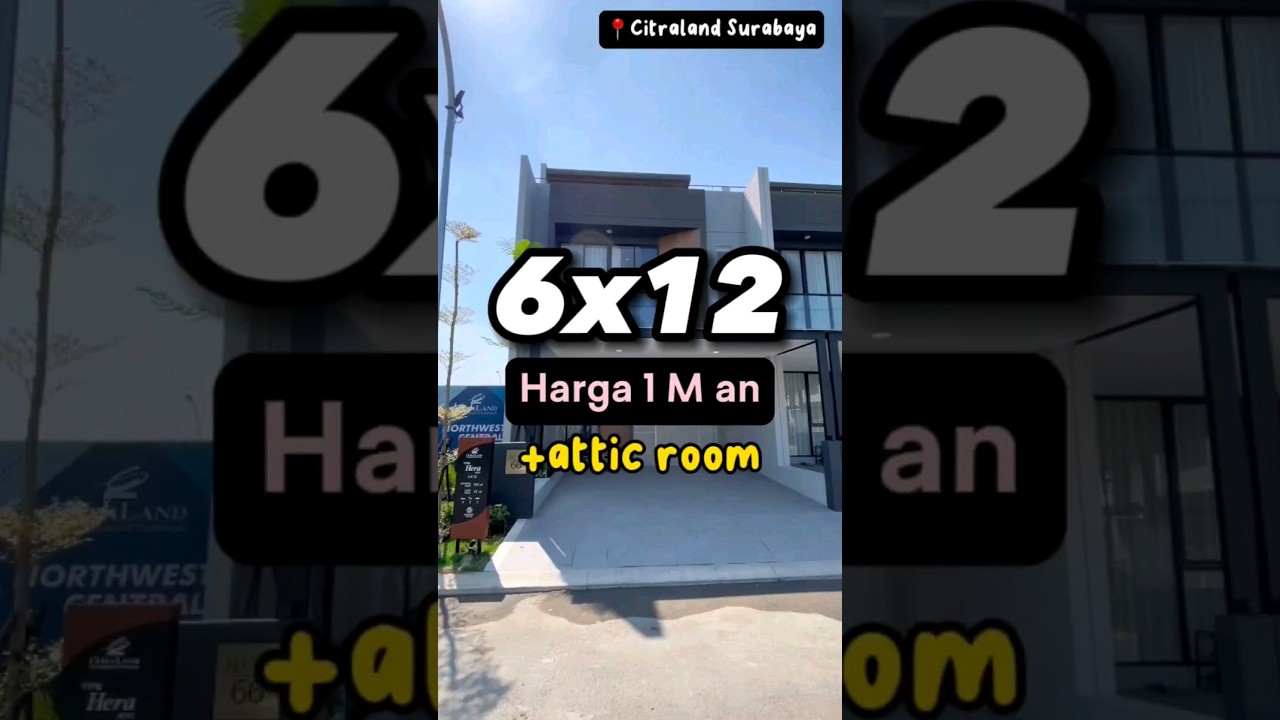 Best Layout 6x12 from Citraland #citralandsurabaya #shortsvideo #shorts #rumahmillenial #capcut