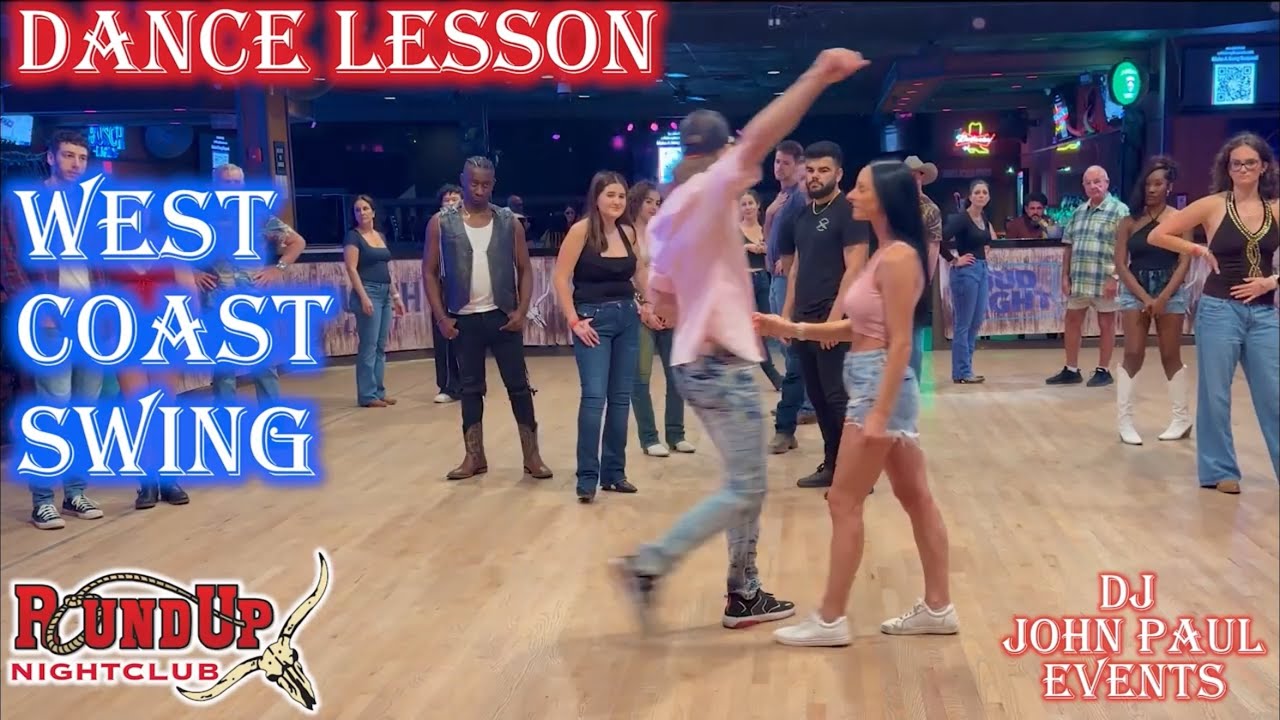 Урок West Coast Swing 💃 Side Pass к He Goes / She Goes 🕺 с Джоном Полом и Кортни