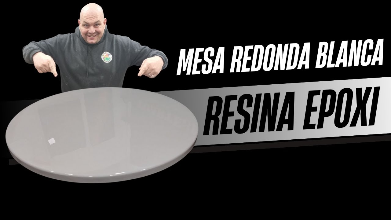 ⚪ TAPA de MESA REDONDA BLANCA con RESINA ✨ ¡El resultado te va a sorprender!