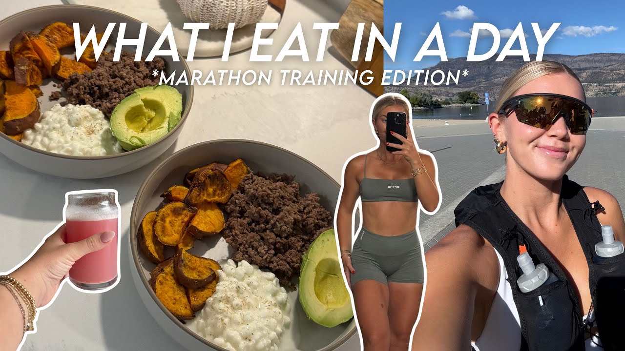 What I Eat in a Day While Marathon Training | Race Week Edition