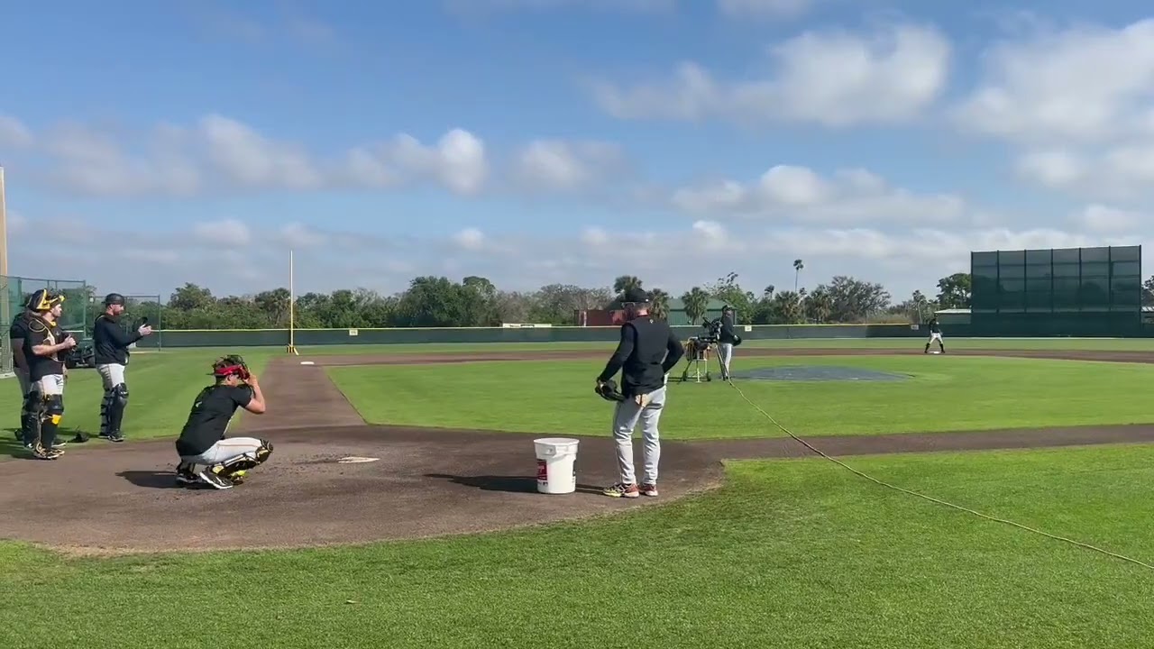 Endy Rodriguez Practices with Pittsburgh Pirates! (2025 MLB Spring Training)