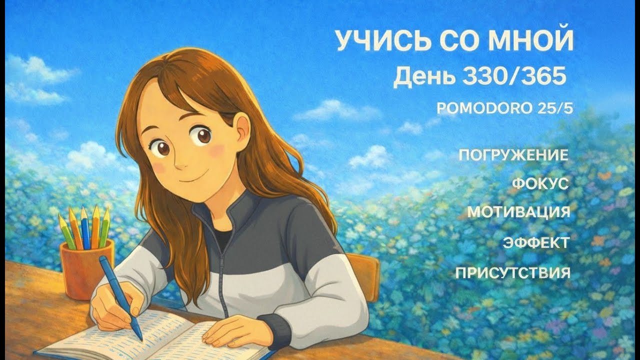 Study with Me📚330-й день марафона 365 дней🇨🇳Дисциплина  фокус ПЕРВЫЙ СТРИМ в 2026💪