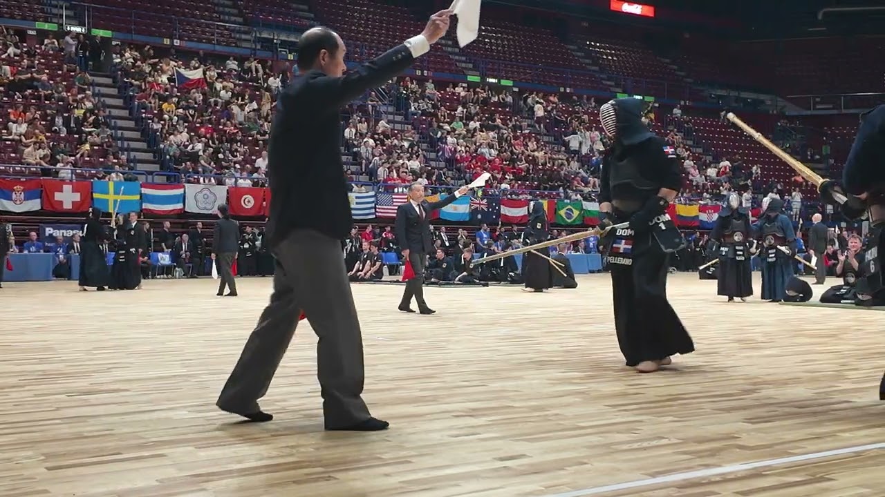 19WKC World Kendo Championship Men's Teams Hungary vs Dominican Republic