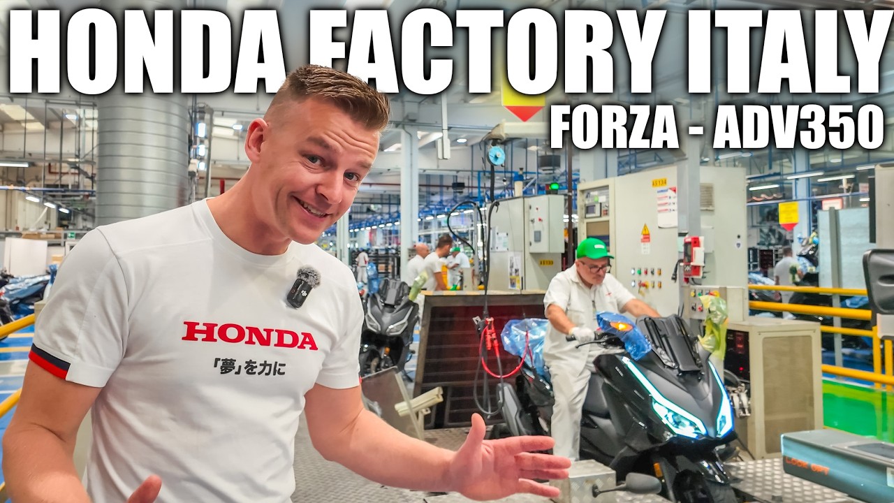 INSIDE The ITALIAN Honda Motorcycle Factory: Forza & ADV350