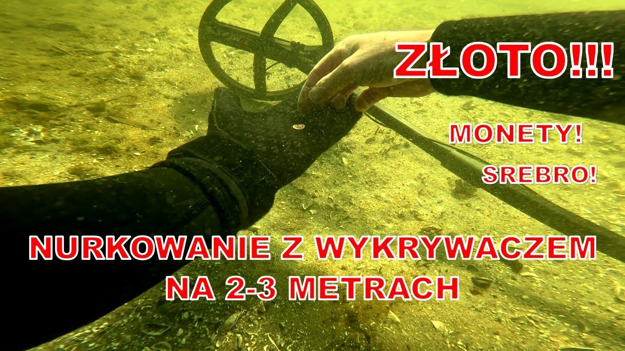 NURKUJĘ W JEZIORZE Z WYKRYWACZEM METALI