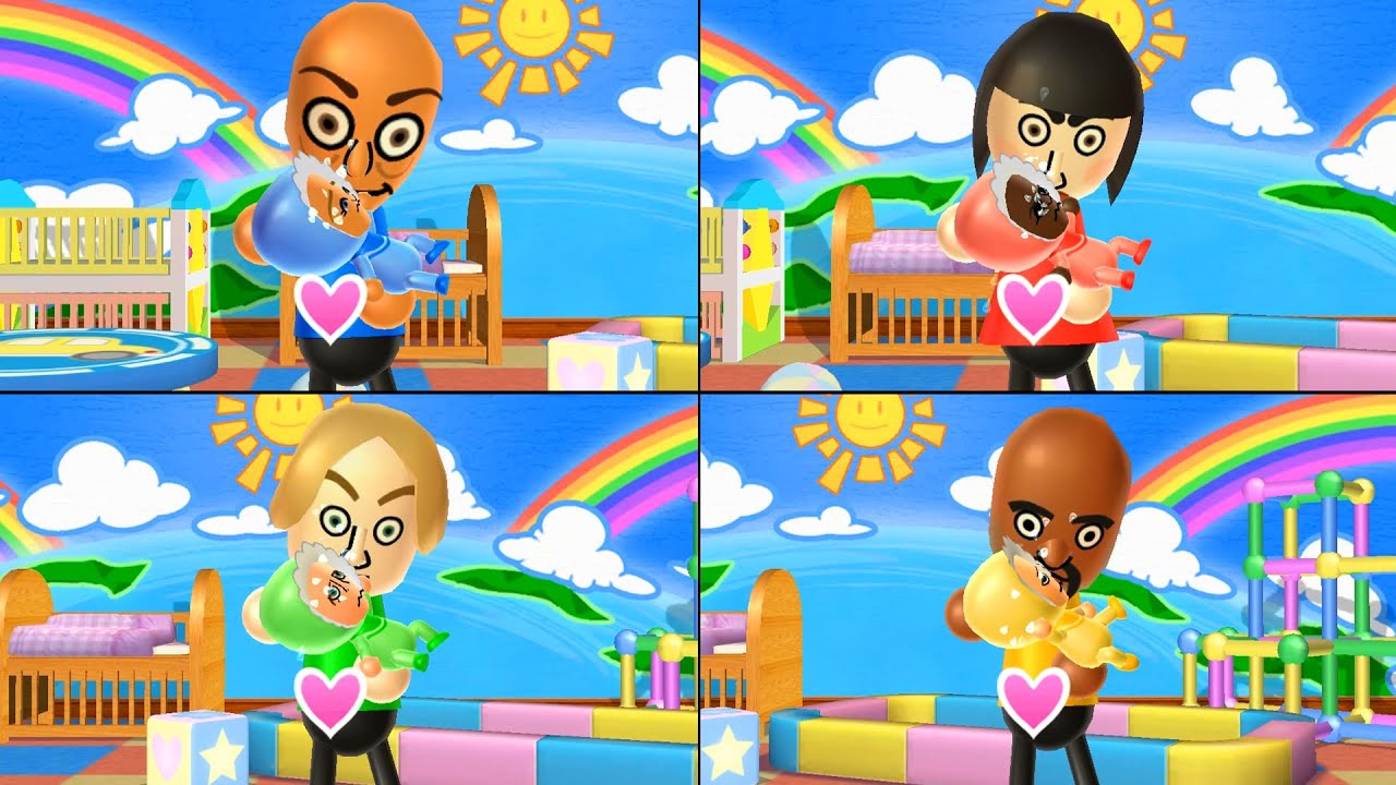 Мини-игры для Wii Party - Тунг Сахур против Мариса против Тайрона против Мэтта (самый сложный уро...