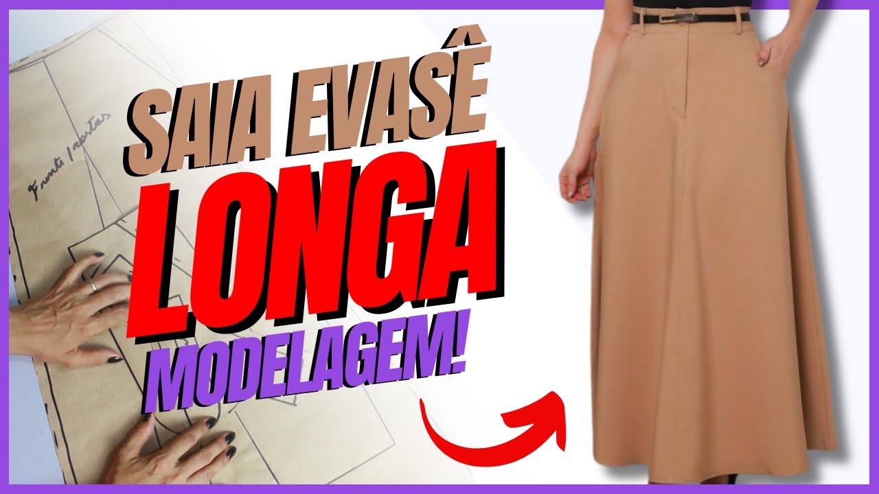 Como Fazer SAIA EVASÊ LONGA Modelagem