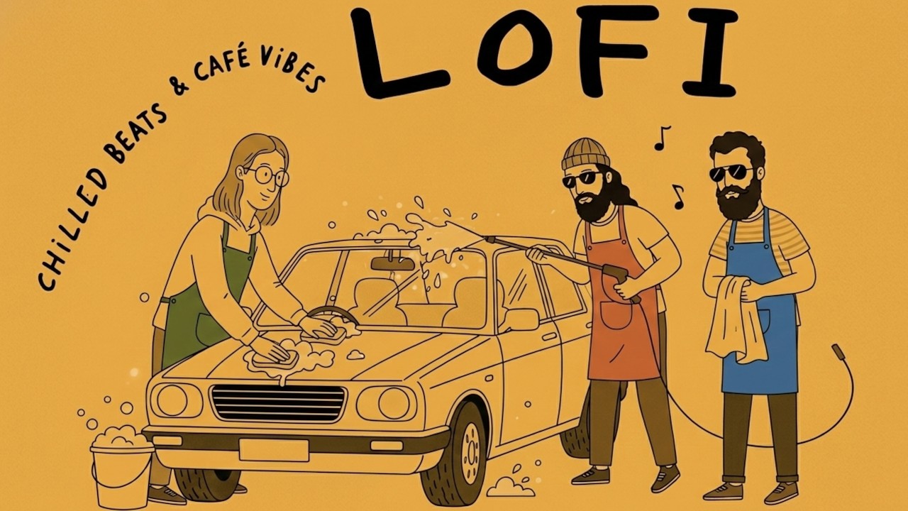 Lo-Fi Car Wash ☕ Chilled Beats & Café Vibes | 90 BPM Jazzhop